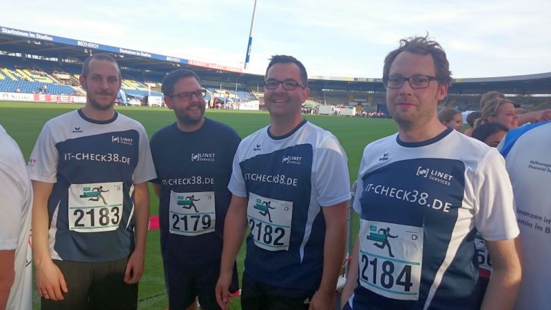 Die LINET Services GmbH nahm 2015 erstmals am Firmenlauf Braunschweig teil.